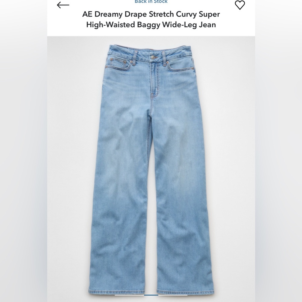 American Eagle Outfitters Light Blue Straight Leg Jeans